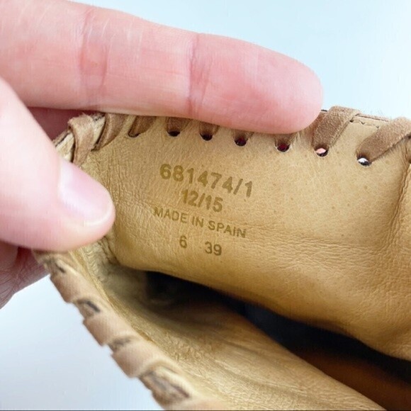 River Island Yalena Brown Suede Peep Toe Block Heel Booties Size 8 - Picture 12 of 13